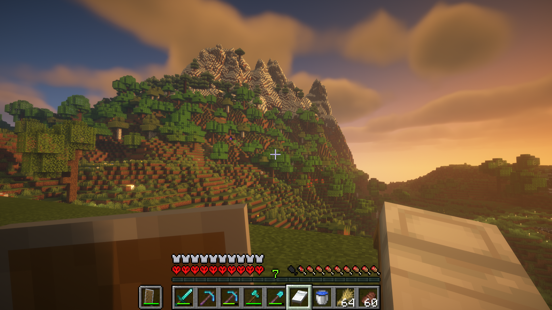 Minecraft hardcore - shader view 2