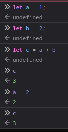reactivity not working example